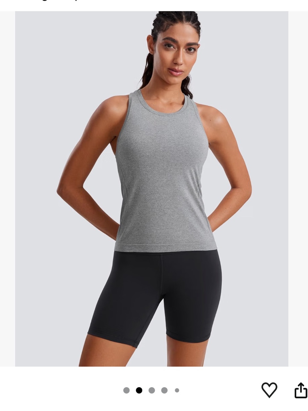 CRZ YOGA Seamless Racerback Tank
